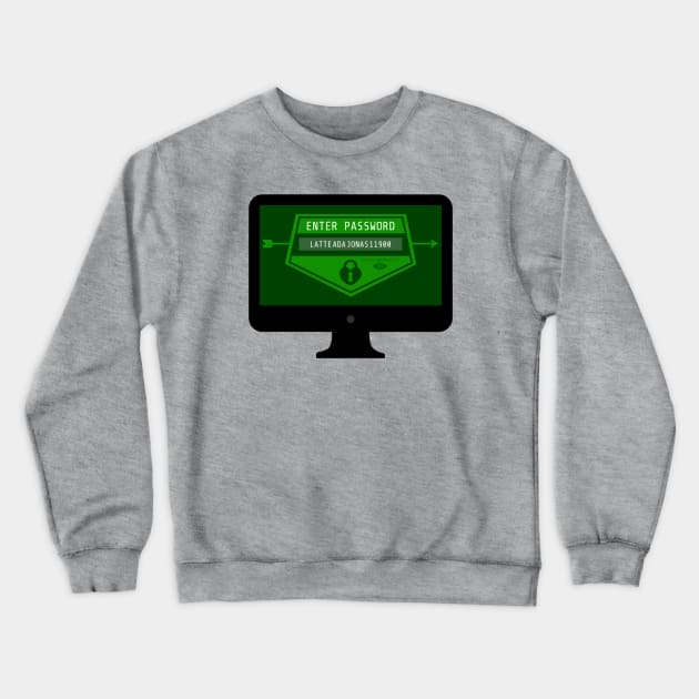 Felicity Smoak - Computer Log In Screen - LATTE ADA JONAS 11900 Crewneck Sweatshirt by FangirlFuel